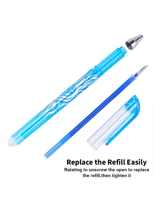 RIANCY 8PCS Colorful Erasable Gel Pens Set – Thermo-sensitive Ink, 0.5mm Fine Tip, Smooth Writing & Easy to Erase  - Image 4