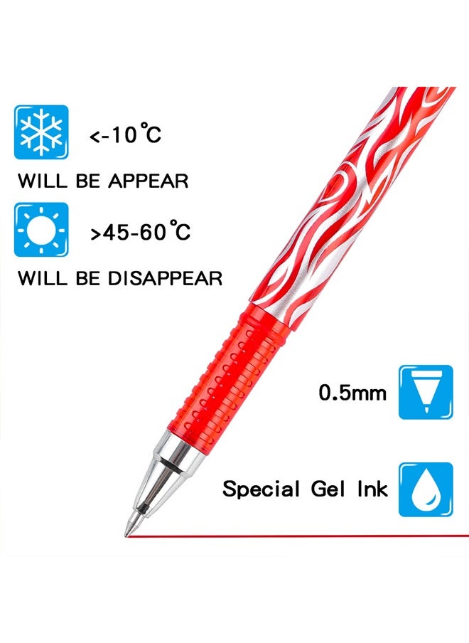 RIANCY 8PCS Colorful Erasable Gel Pens Set – Thermo-sensitive Ink, 0.5mm Fine Tip, Smooth Writing & Easy to Erase  - Image 2