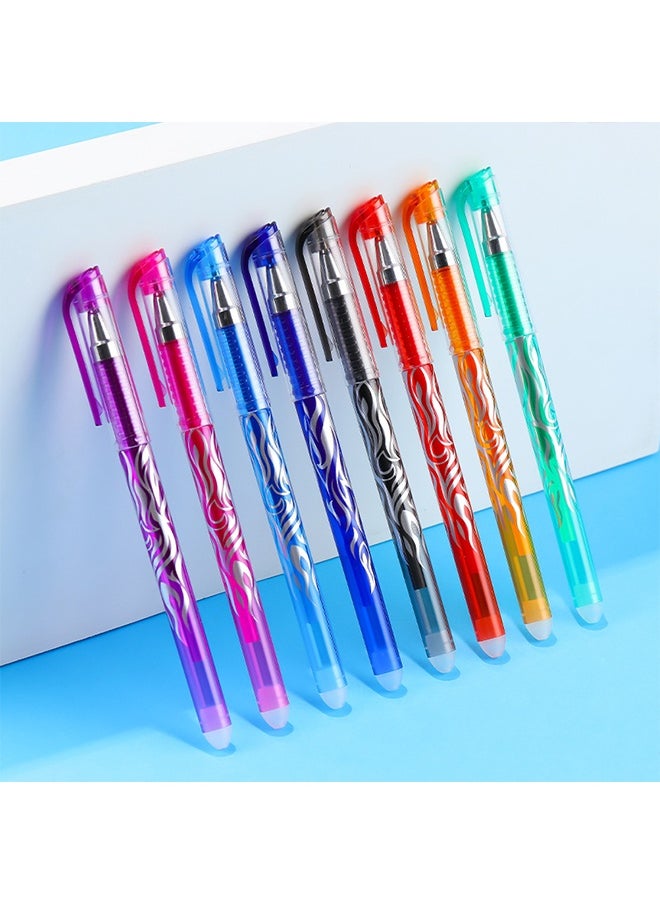 RIANCY 8PCS Colorful Erasable Gel Pens Set – Thermo-sensitive Ink, 0.5mm Fine Tip, Smooth Writing & Easy to Erase  - Image 3