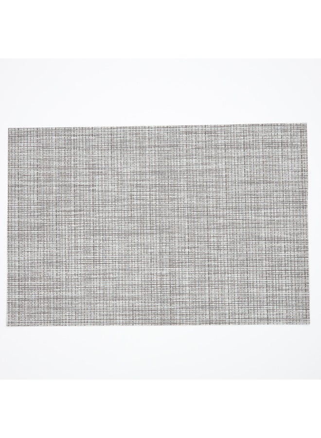 Multicolor Placemat With Table Towel Table Mat Sand Pot Mat For Home Kitchen Decorative PVC Western Placemat-Color:Silver Black - Image 1