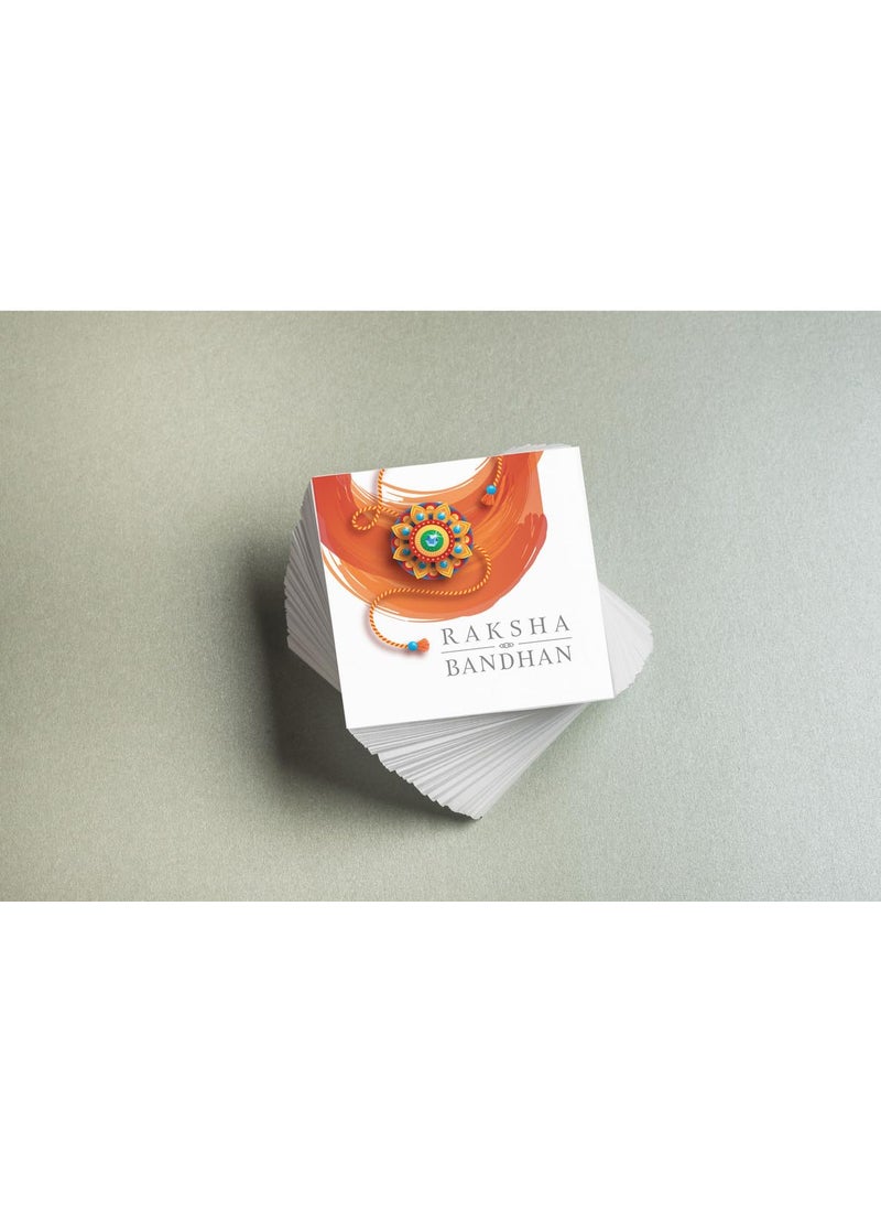 D2c D2C Card stock Happy Raksha Bandhan Card. Rakhi Card for Small Businesses, Online Shops, and Stores, 4X4 Inch D2 (24)  - Image 3