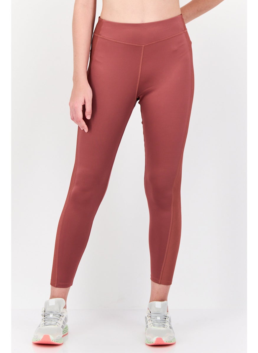 Reebok Women High Rise Sportswear Fit Yoga Leggings, Old Rose  - Image 1