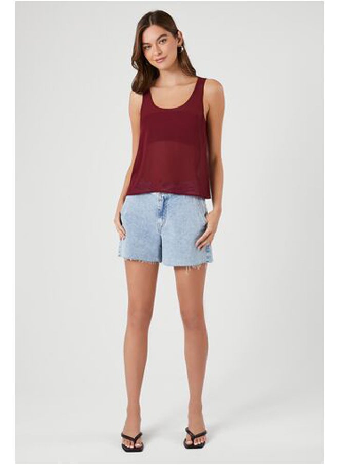 FOREVER 21 - Chiffon Scoop Tank Top - Image 1