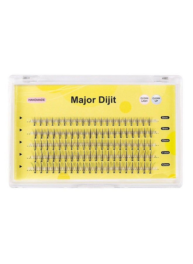 MAJOR DIJIT Major Dijit False Eyelashes Clusters 5 Rows Mixed Segement Design Lightweight Natural DIY Makeup Eyelash Extension  - Image 1