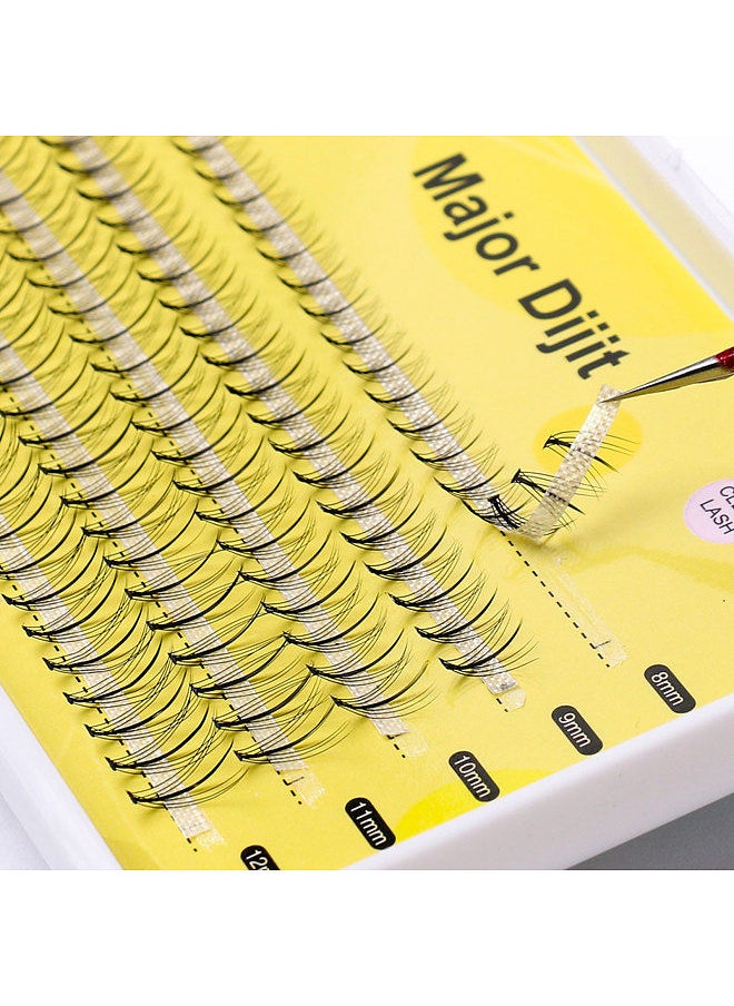 MAJOR DIJIT Major Dijit False Eyelashes Clusters 5 Rows Mixed Segement Design Lightweight Natural DIY Makeup Eyelash Extension  - Image 5