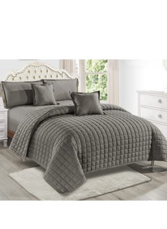 Summer single and a half bed sheet, plain, compressed, consisting of 4 pieces, to give you a refreshing summer, size 170*210 cm