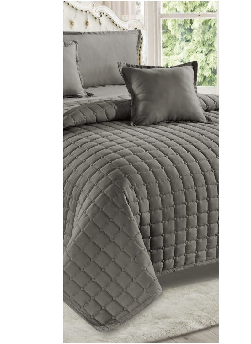Moon - Summer single and a half bed sheet, plain, compressed, consisting of 4 pieces, to give you a refreshing summer, size 170*210 cm - Image 1