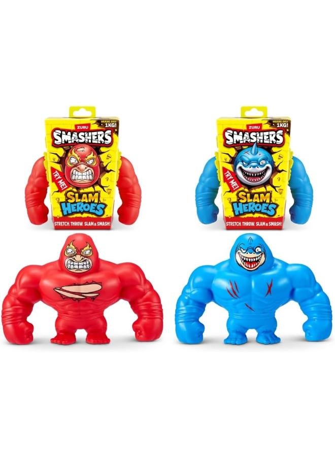 Zuru Smashers Slam Heroes Wrestler and Shark Figure Toy - Image 3