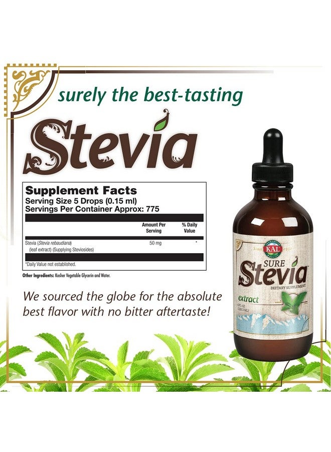 KAL Sure Stevia Liquid Extract - 4 Oz - Liquid ( 3 Pack ) - Image 2