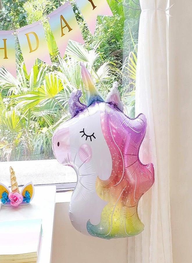 EASUTE 158pcs Unicorn Birthday Decorations, Unicorn Balloons Arch Kit Pastel Pink Blue Yellow Balloons with Rainbow Balloon for Girl Unicorn Party Decoration Baby Shower Supplies - Image 3