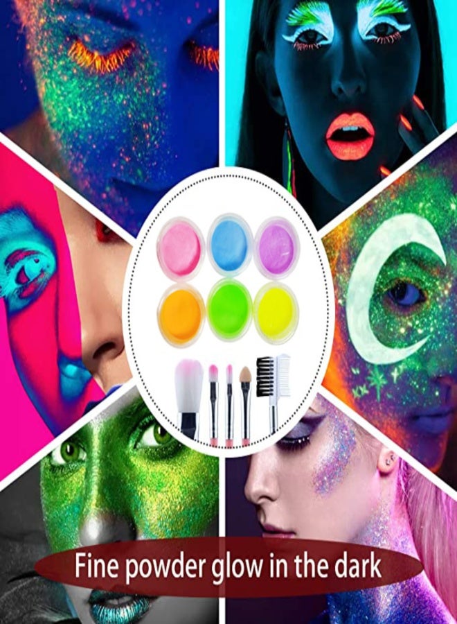 مجموعة وشم لامعة مرصعة بالألماس مكونة من 31 لونًا، مكياج مسرحي لامع ملون (يشمل فرشاة، غراء، ملصق) - Image 5