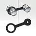 SyunsXoon 2 Pack RV Shower Door Travel Strap Flexible Rubber Shower Door Travel Latch Secure Fit for RV Motorhome Travel Trailer Camper Van Showers Door Latch Replacement F100158276 0273349 - Image 2