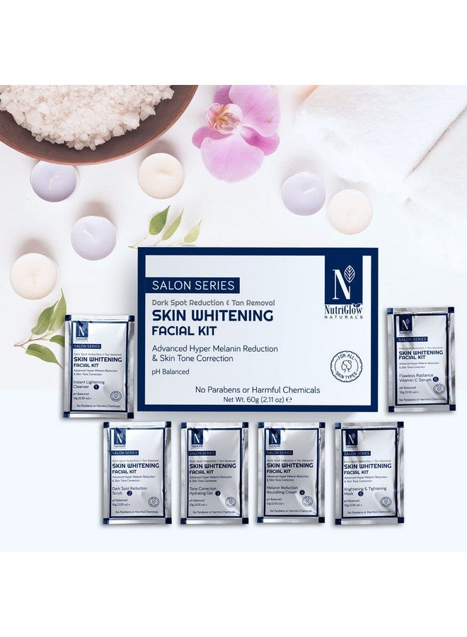 NUTRIGLOW Natural'S Advanced Pro Formula Diamond Radianceskin Whiteninggold Kesarwine Facial Kit For Skin Tone Correction Reduce Blemishes & Hyper Melanin Reduction 10Gmx6 Each Pack Of 4 - Image 2