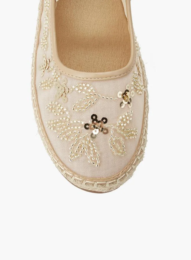 Celeste PINK Women Sequin Embellished Ballerina Shoes for Women | Best Price UAE