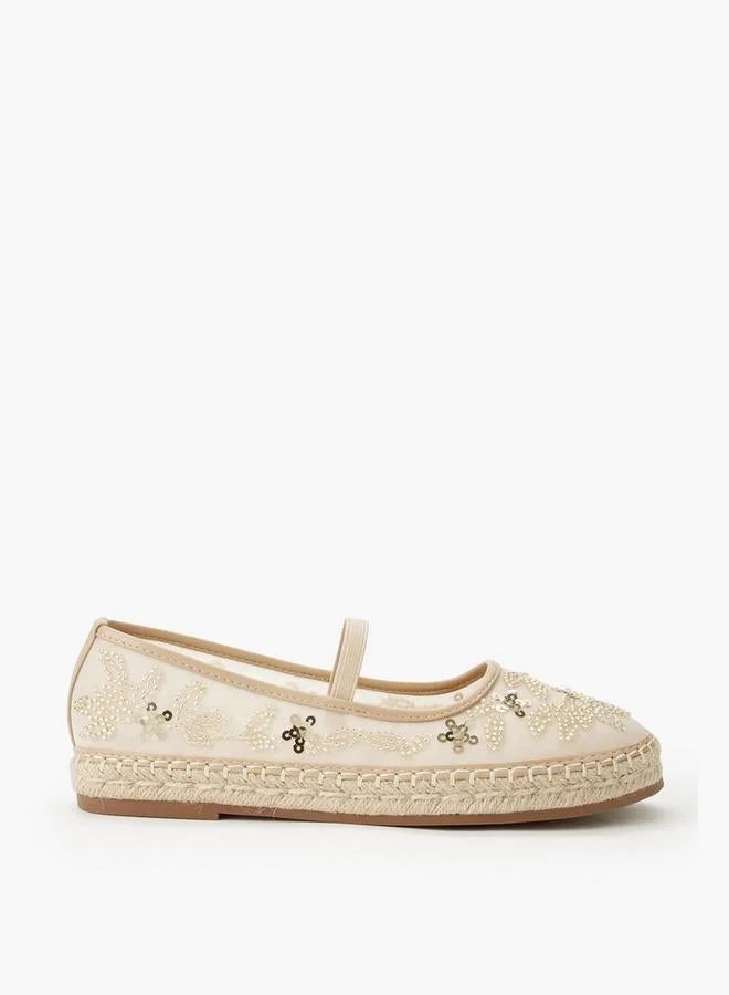 Women Sequin Embellished Ballerina Shoes