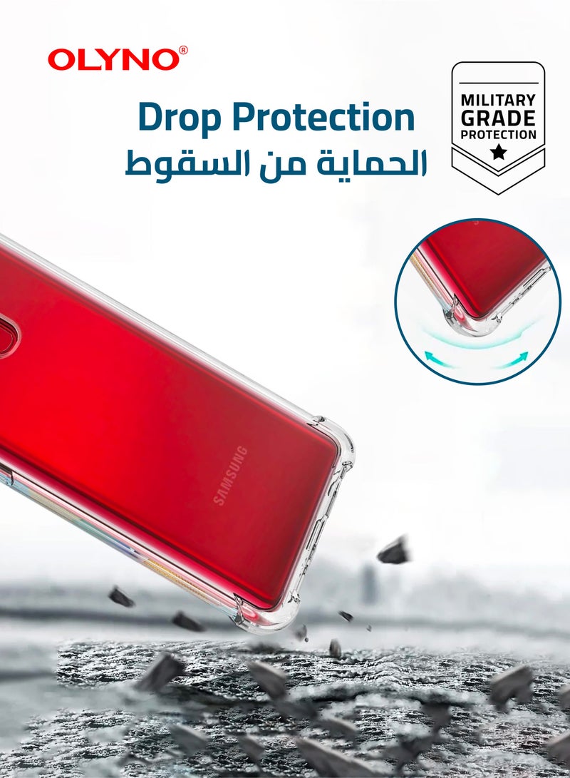 OLYNO Prestine Transparent Back Cover With Drop Protection For Samsung Galaxy S21 - Image 2