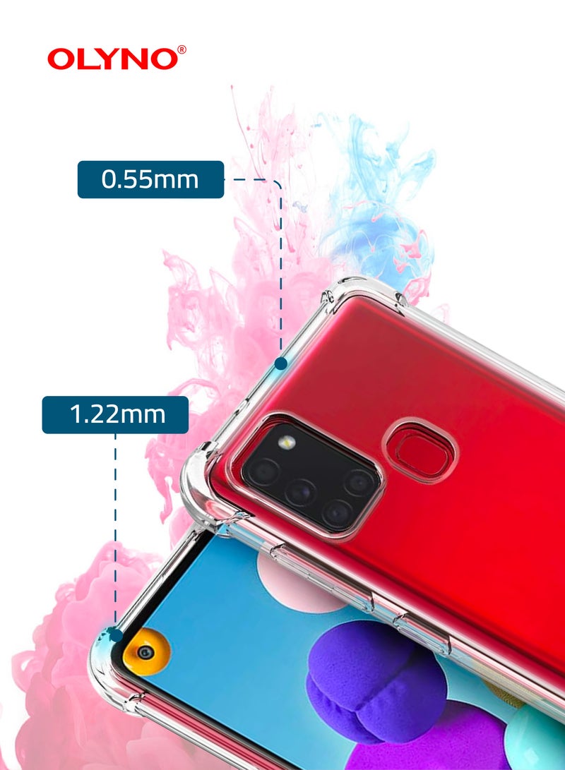 OLYNO Prestine Transparent Back Cover With Drop Protection For Samsung Galaxy S21 - Image 5