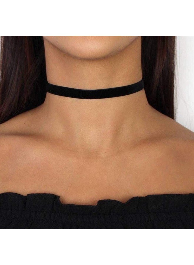 Choker Necklace Black Velvet Collar Necklaces For Women (Silver) - pzsku/ZB7E9104F469CC08330A1Z/45/_/1733731469/2926f06f-288d-4dac-ac57-52954a8c6036