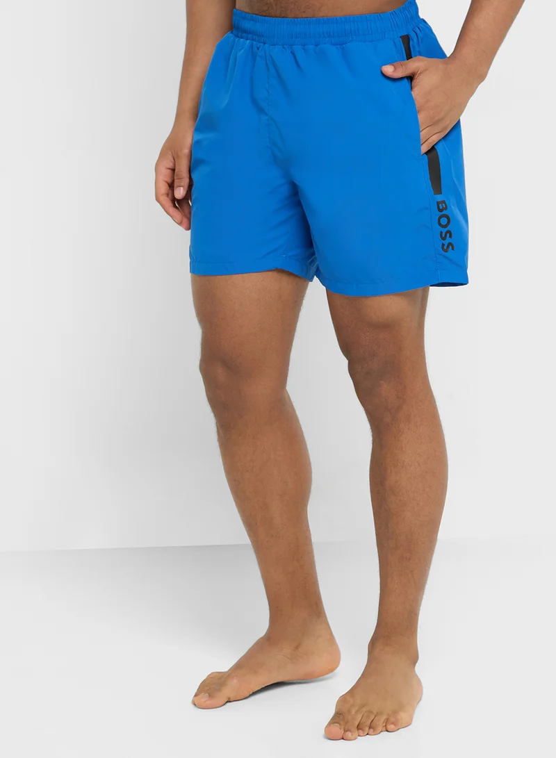 BOSS Stripe Swim Shorts