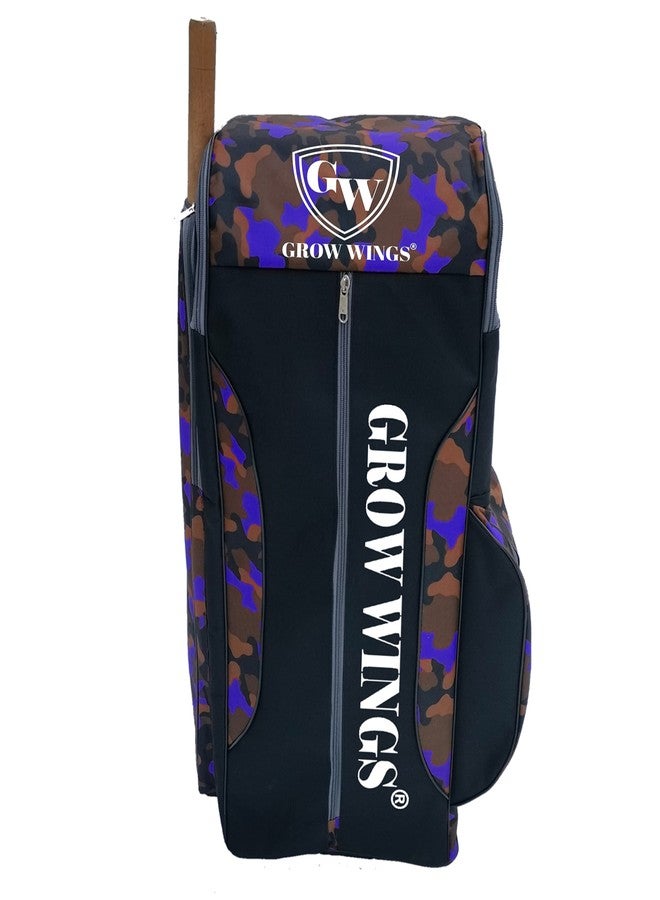Grow wings حقيبة أدوات الكريكيت من ماركة Grow Wings مع حامل مضرب خاص على الجانب، حقيبة رياضية، حقيبة ظهر، حجم كامل مع أحزمة كتف - Image 2