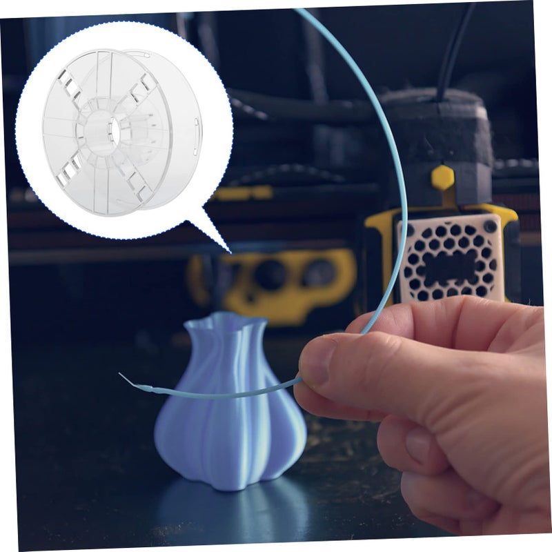 Transparent Hollow Plastic Spool For 3D Printer Filament Storage Wire Bobbin - Image 5
