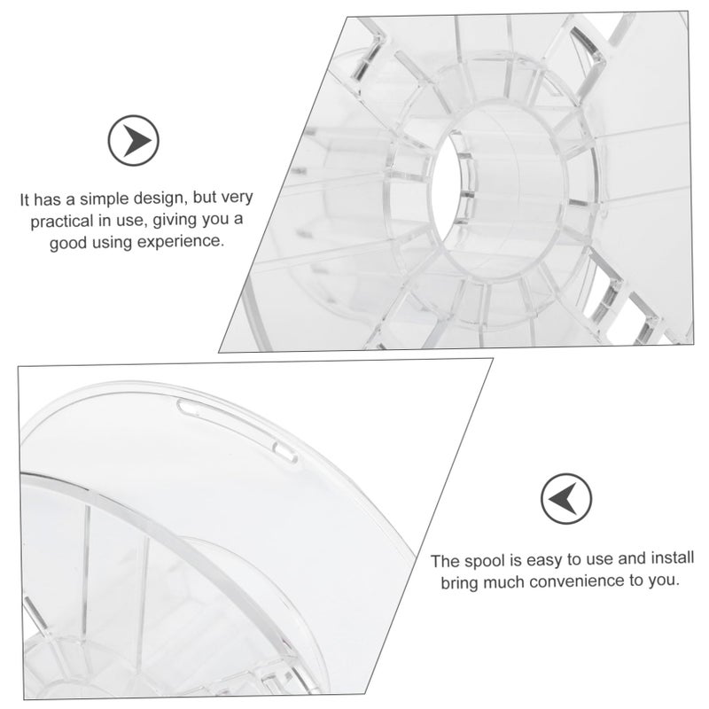 Transparent Hollow Plastic Spool For 3D Printer Filament Storage Wire Bobbin - Image 4