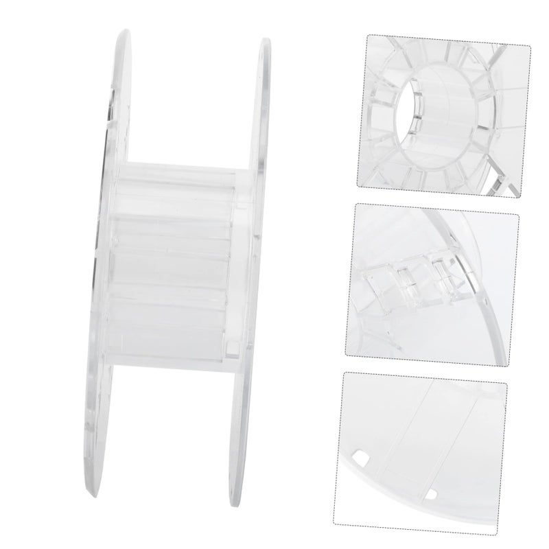 Transparent Hollow Plastic Spool For 3D Printer Filament Storage Wire Bobbin - Image 3