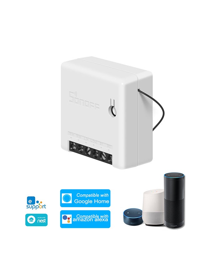 SONOFF Mini Diy Two Way Smart Switch With Google Home/Nest Ifttt & Alexa White 0.042kg - Image 1