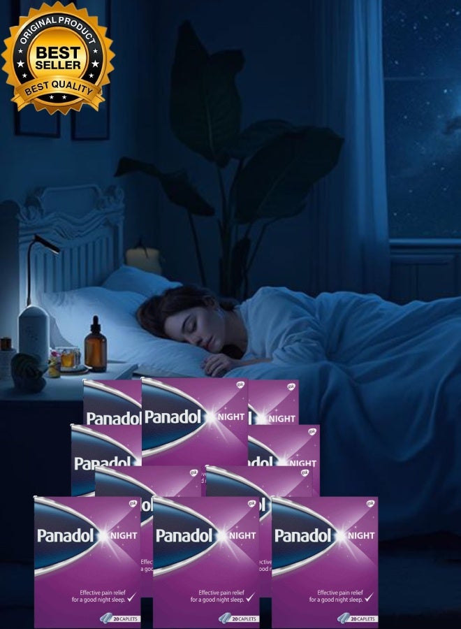 Panadol 10 Pieces Night 20 Tablets Effective Pain Relief - Image 1