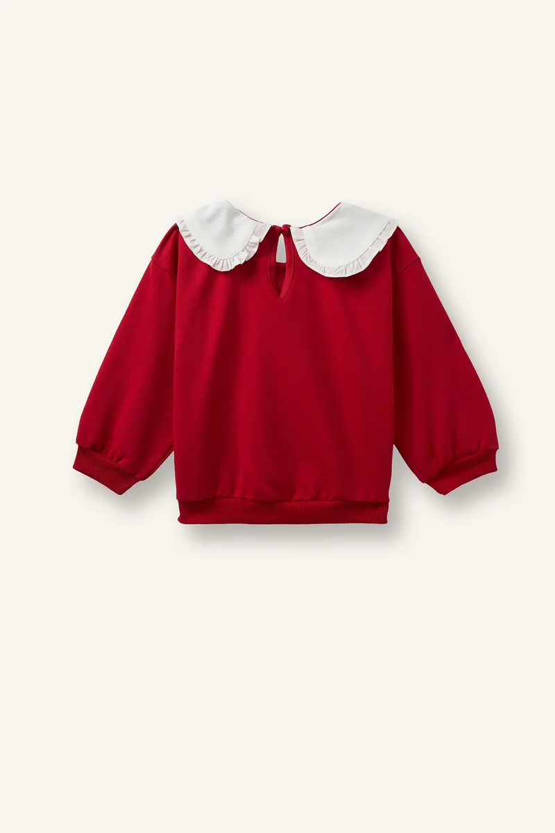 Defacto Baby Girl Disney Mickey &amp; Minnie Regular Fit Thin Sweatshirt