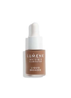 Lumene Invisible Illumination Liquid Bronzer Deep Glow Skincare Infused Bronzing Drops Hydrating Makeup For Natural Radiant Glowing Skin (0.5 Fl Oz)  - Image 1