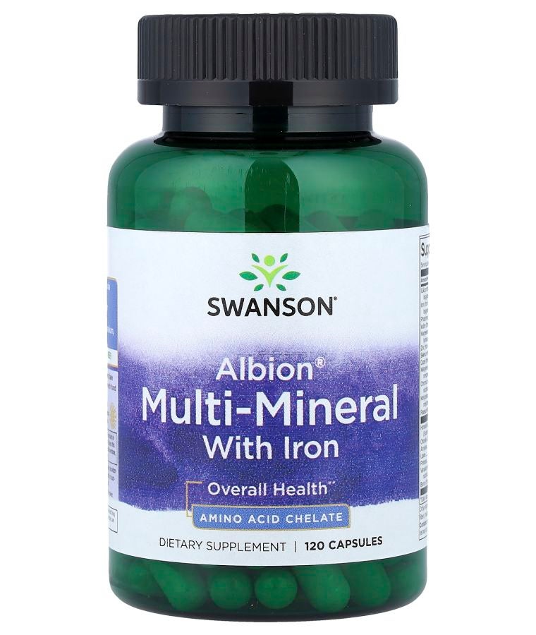 Albion® Multi-Mineral with Iron 120 Capsules