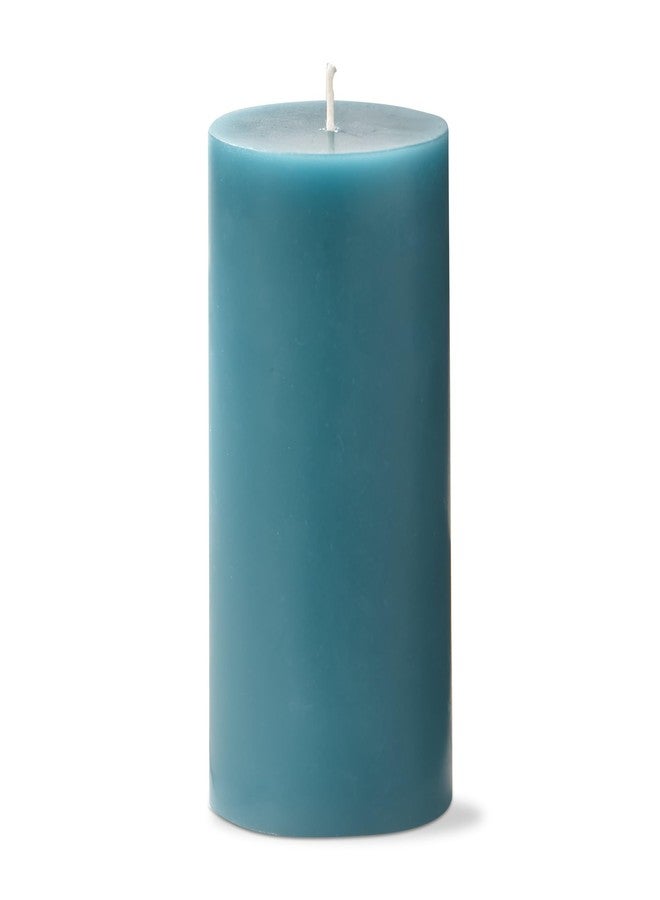 tag Color Studio 3X6 Pillar Teal Smokeless Paraffin Wax Burn Time 85 Hours 3x6 Teal Blue - Image 2