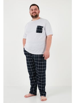 Buratti Cotton Regular Fit Plus Size Pajama Set Men's Pajama Set 6572002B  - Image 1