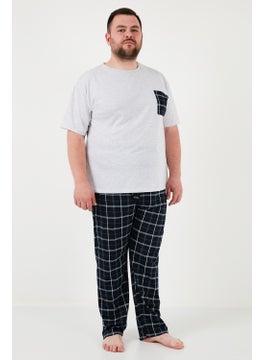 Buratti Cotton Regular Fit Plus Size Pajama Set Men's Pajama Set 6572002B  - Image 5
