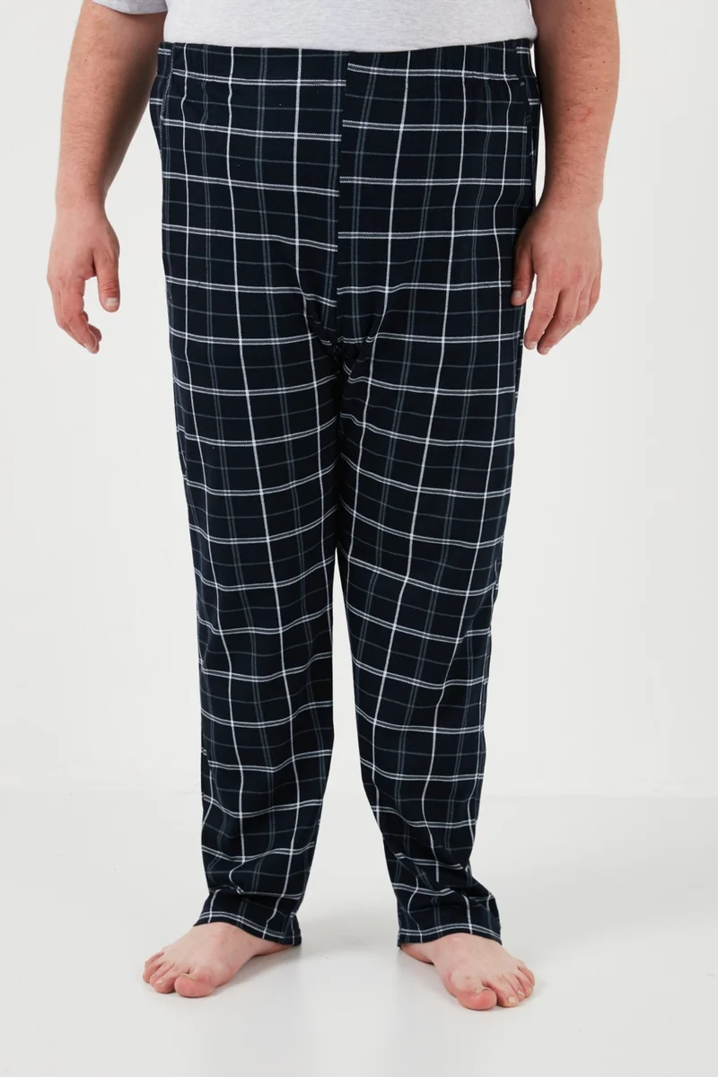 Buratti Cotton Regular Fit Plus Size Pajama Set Men's Pajama Set 6572002B