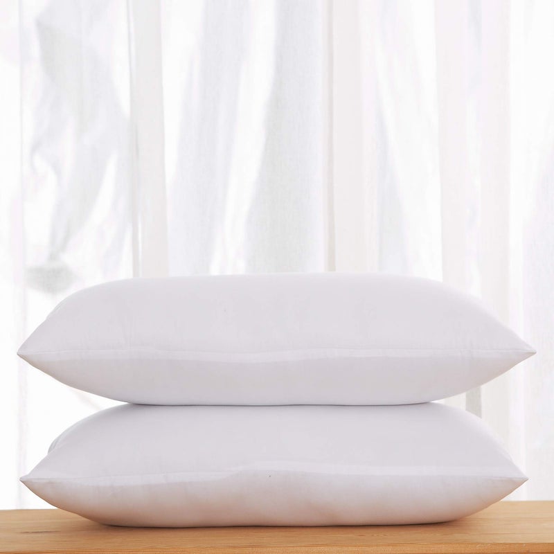 Acanva Fluffy Pillow Insert for Bed Sleeping, Decorative Stuffer Cushion Sham Filler, 12x24 Inch, White - Image 2