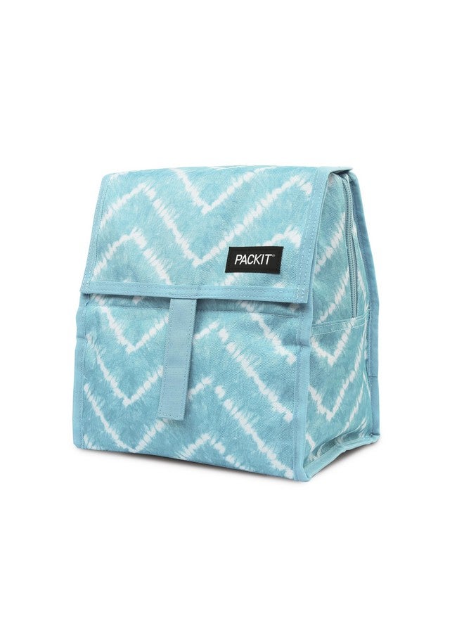PACKIT Freezable Lunch Bag, Aqua Tie Dye - Image 2