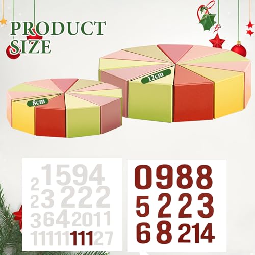 Yinder 24 Pcs Christmas Empty Advent Calendar Boxes to Fill DIY 24 Days Countdown Gift Boxes Double Layer Cake Advent Calendar Fill Your Own for Xmas Holiday Decorations - Image 3