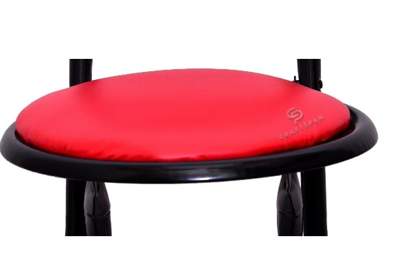 craftspen 18Inch Folding Chair SpaceSaving Easy to Clean and Perfect for Events Gatherings NamazMasjidStudy Red Chair 1pc - Image 3