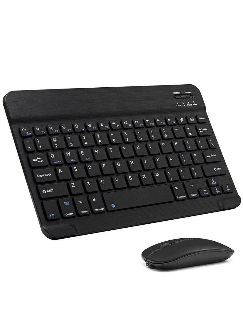 ELTRAZONE Wireless Keyboard Mouse Set for Apple iPad iPhone iOS 13 - Image 1