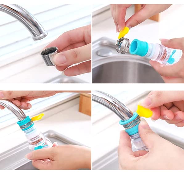 Qwid Faucet for Kitchen Sink Tap Shower for Kitchen Sink Faucet for Kitchen Adjustable Sink Faucet Sprayer Pack of 3 - Image 4