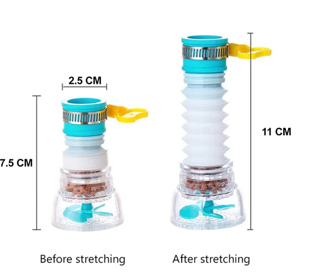 Qwid Faucet for Kitchen Sink Tap Shower for Kitchen Sink Faucet for Kitchen Adjustable Sink Faucet Sprayer Pack of 3 - Image 5