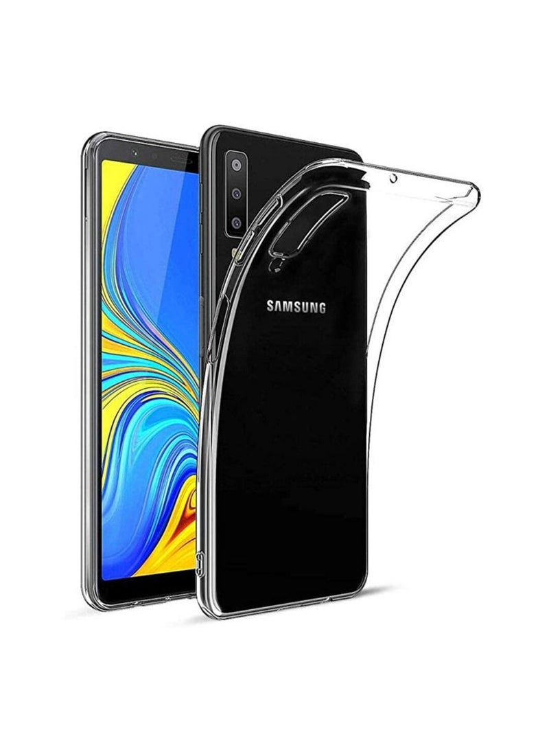 Case Compatible with Samsung Galaxy A7 2018 Case Crystal Clear Soft TPU Gel Case Flexible Silicone Anti-Scratch Protective Transparent TPU Cover - Clear - Image 1