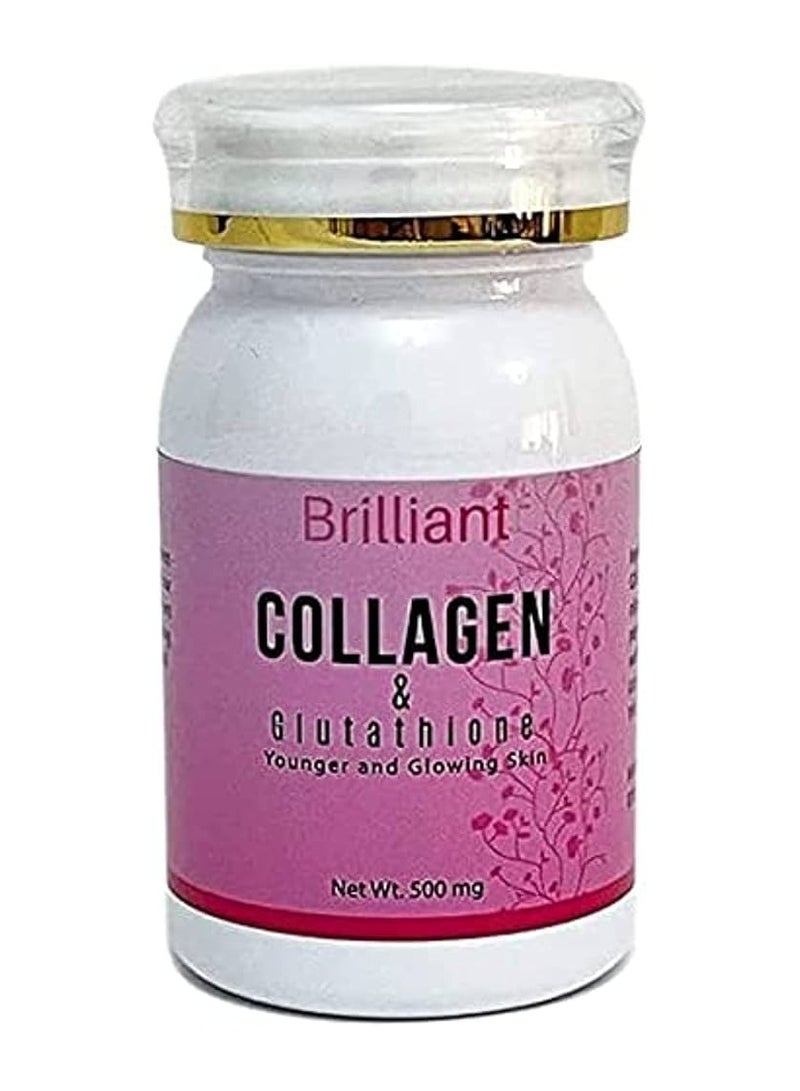 Brilliant Skin كولاجين وغلوتاثيون رائع لبشرة أصغر سناً ومتألقة، 60 قرص - Image 1