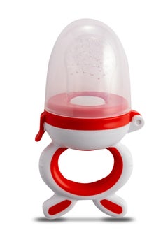 Bubbles Bubbles teether fruit - red, provides relief from the discomfort associated with teething, Provides a familiar and comforting object during teething,The silicone material is soft and gentle on your baby's delicate gums, providing soothing relief from discomfort, The teether is dishwasher-safe for convenient cleaning and hygiene.  - Image 1