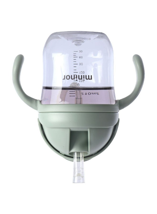 Mininor - Non-spill Trainer Straw Cup - , BPA and BPS Free Tritan, Weighted Straw, 6m + Willow Green - 220ml - Image 3