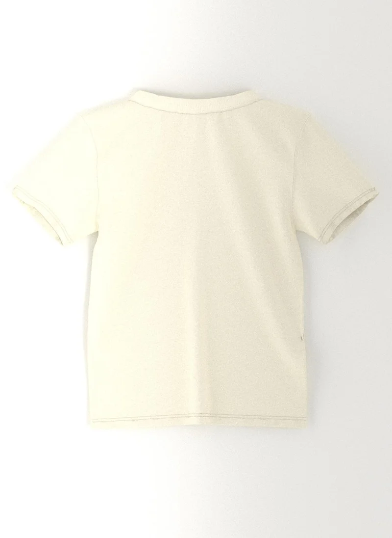 نوتيناتي Nautinati Boys' Pack of 2 Cotton Beach Graphic Printed T-shirts