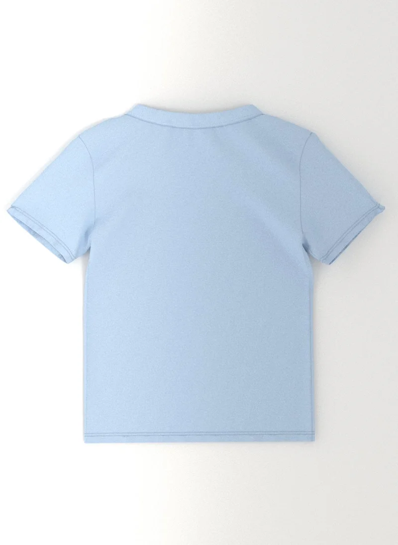 نوتيناتي Nautinati Boys' Pack of 2 Cotton Beach Graphic Printed T-shirts