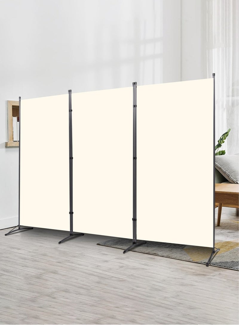 WALALLA 3 Panels Room Divider, 6 Ft Tall Indoor Folding Privacy Panels Screen, Portable Partition Separator, Freestanding Separation Temporary Wall, Room Partition Wall Dividers for Home Office - Image 1